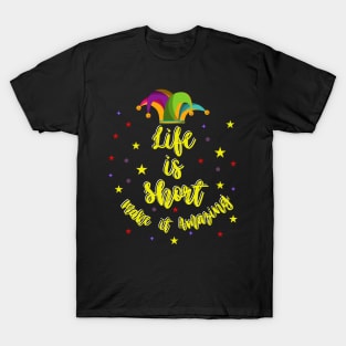 "Life is Short, Make It Amazing" - motivational design T-Shirt